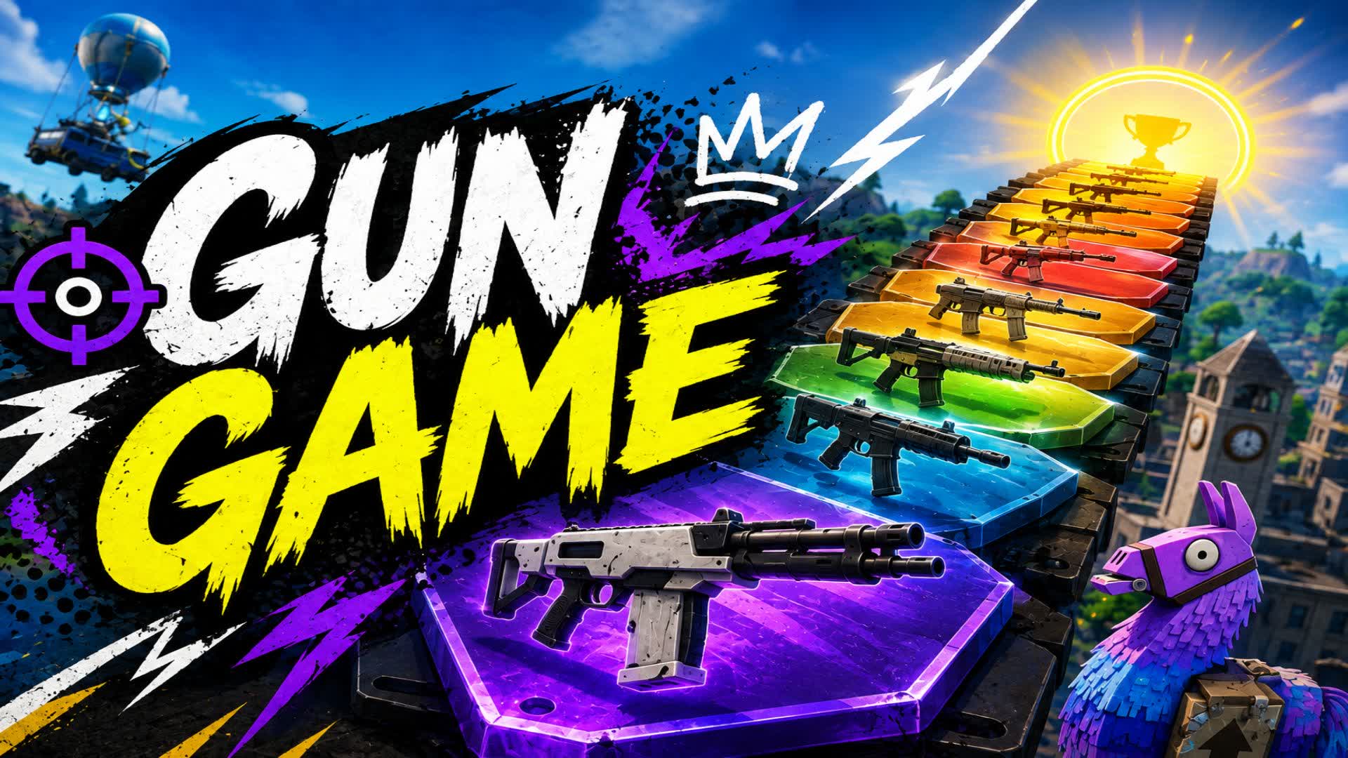Super Power Gun game! — Fortnite Creative map