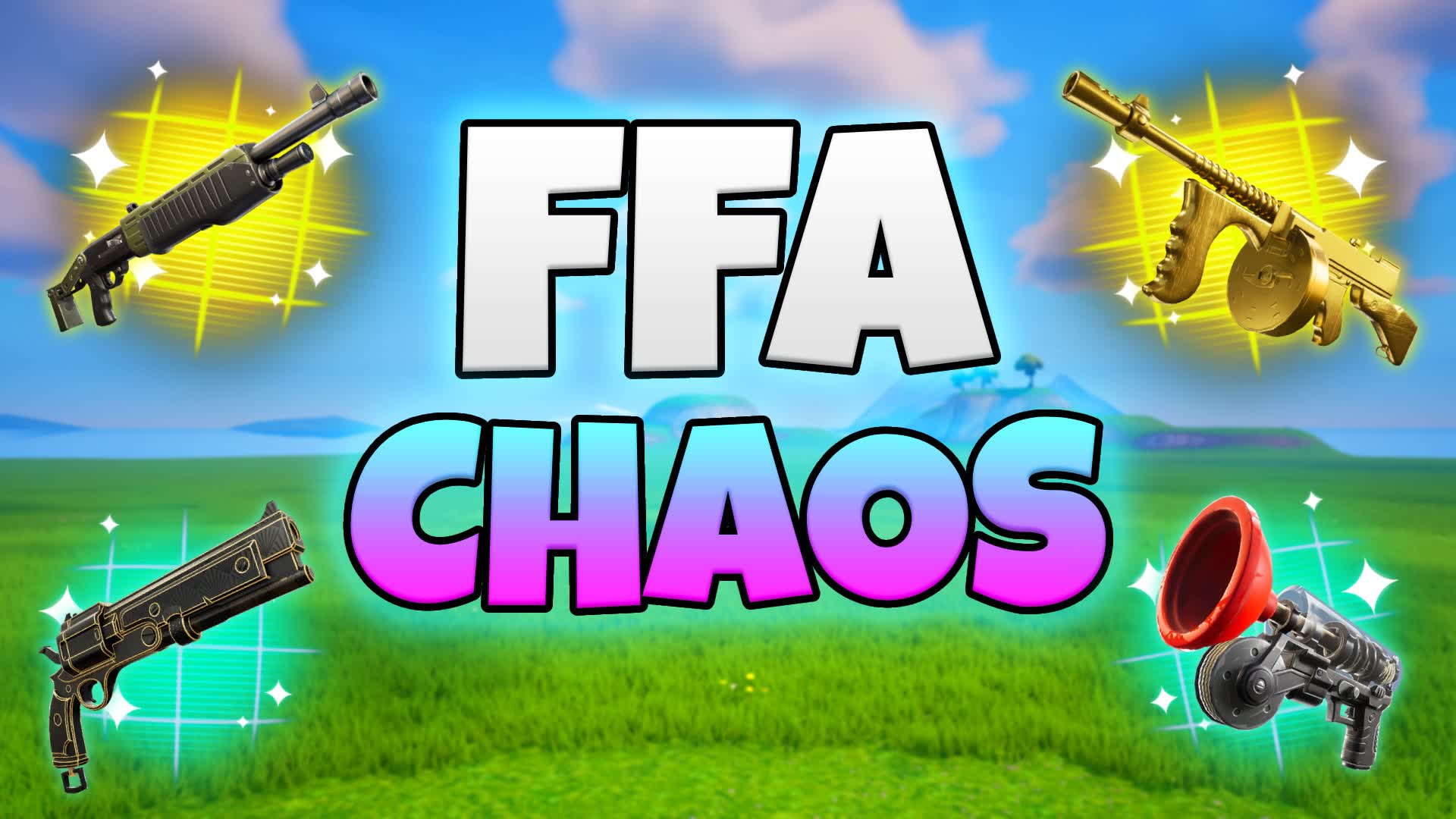 Realistics CHAOS 1v1v1 FFA [ytbeefy] — Fortnite Creative map