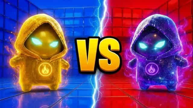 red vs blue sand box — Fortnite Creative map cover art