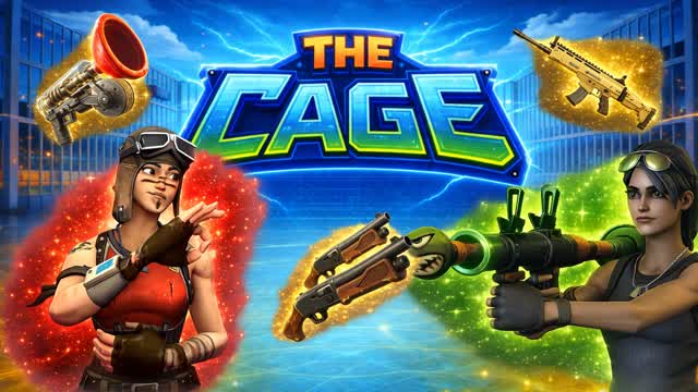 The Cage - Free For All — Fortnite Creative map cover art