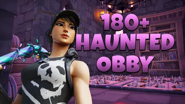 180+ Haunted Obby — Fortnite Creative map cover art
