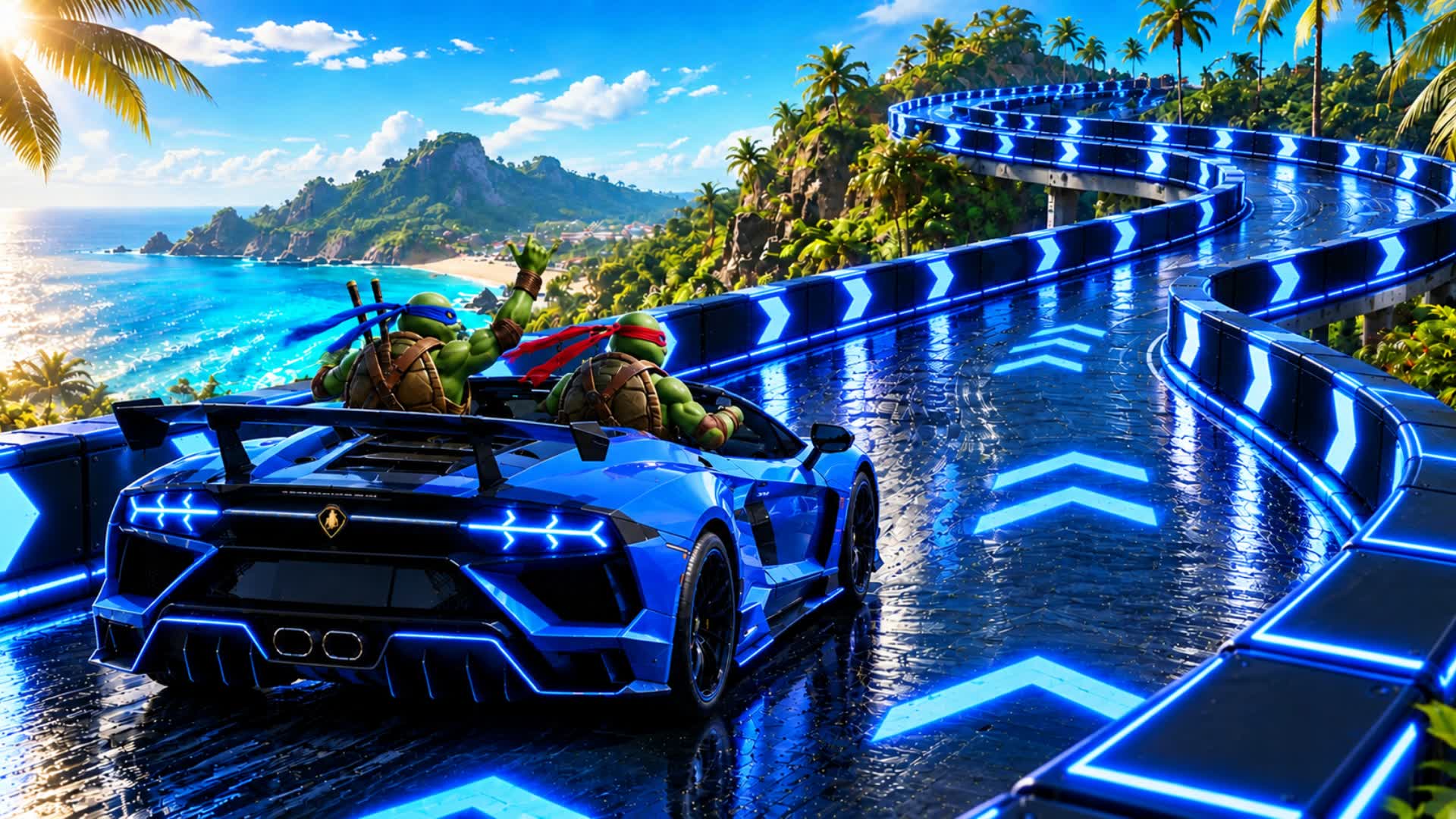 RADICAL RAMP - CAR GAME — Fortnite Creative map