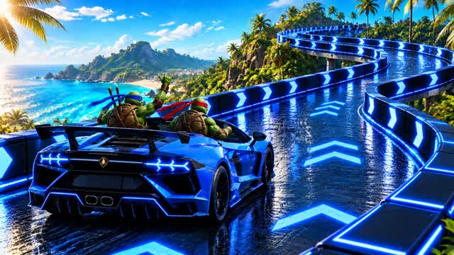 RADICAL RAMP - CAR GAME — Fortnite Creative map cover art