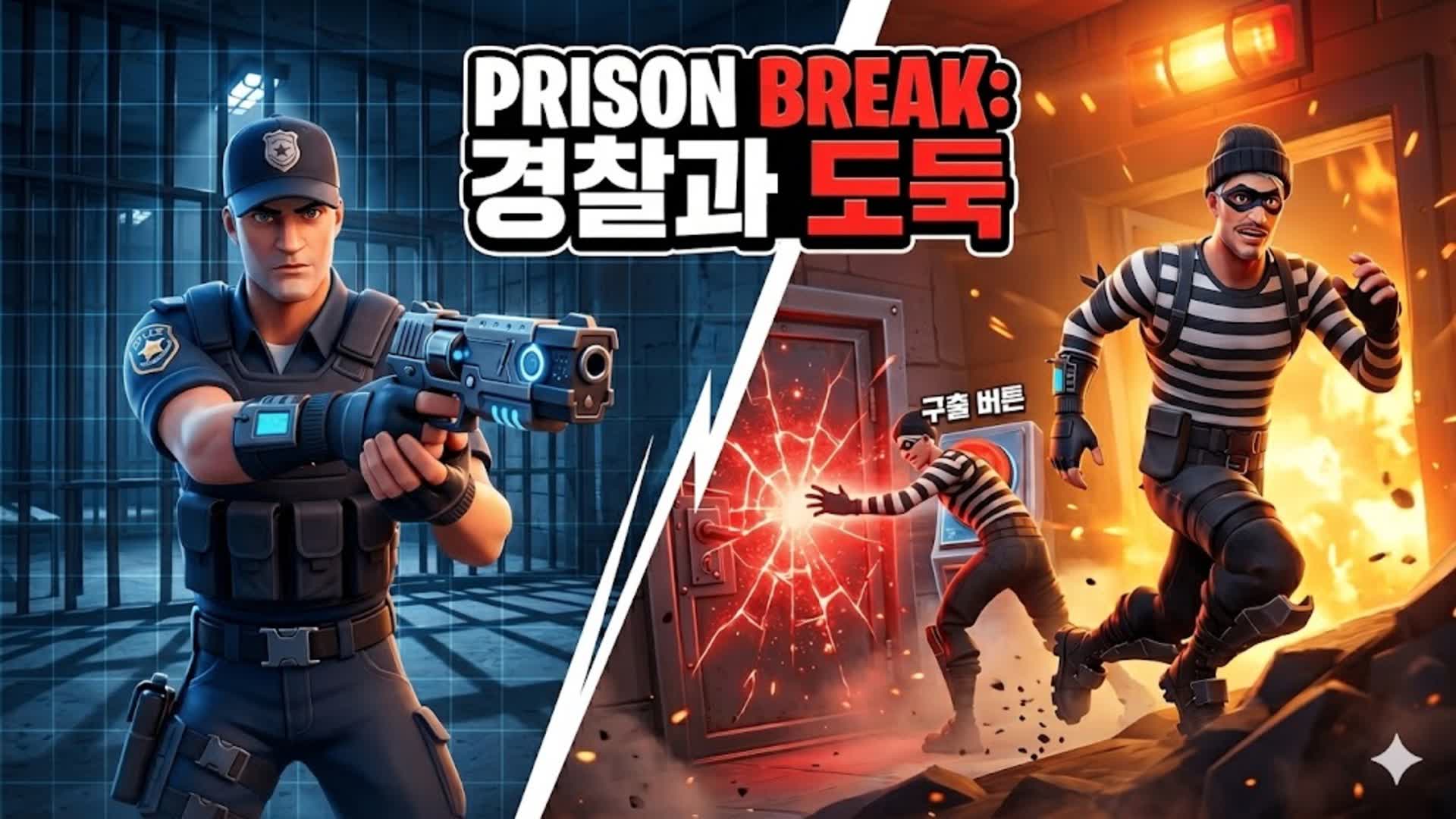 경찰과 도둑 — Fortnite Creative map
