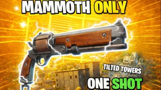 🎯MAMMOTH ONE SHOT 🎯 TILTED TOWERS 🎯 — Fortnite Creative map cover art