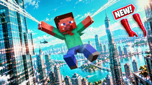 🎯SPIDER CITY DRIVE Thunder GUN GAME😎 — Fortnite Creative map cover art