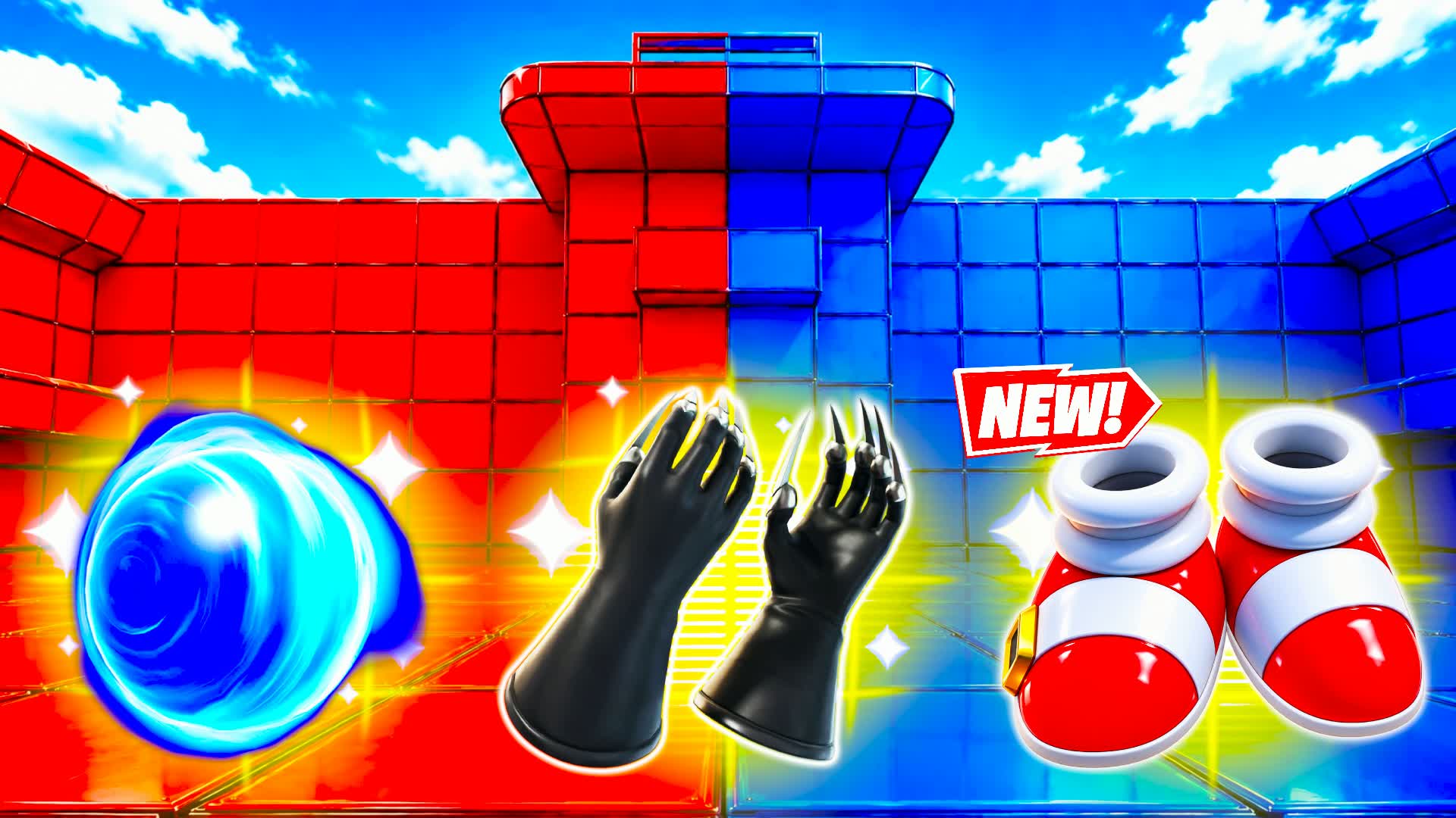 RED VS BLUE BATTLE FOR POWER 🔴🔵 — Fortnite Creative map