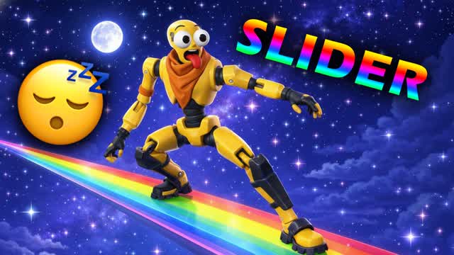 🌈 SLIDE MONSTER 🚀 CHILL AND RELAX 🏝️ — Fortnite Creative map