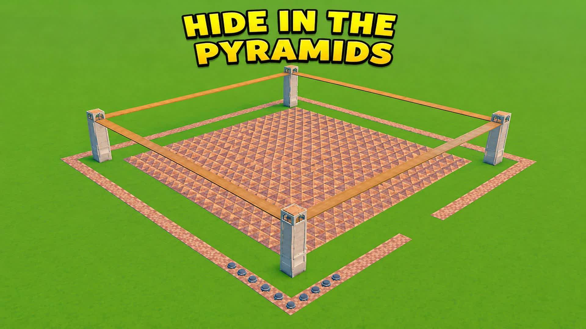 Hiding in the pyramids — Fortnite Creative map
