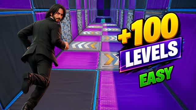 PARKOUR 100 LEVELS EASY : COLOR CHANGE🌈 — Fortnite Creative map cover art