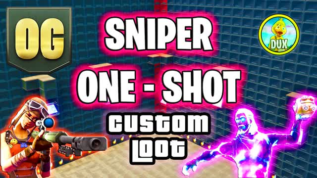 Sniper One Shot 🎯 (Custom Loot) DUX 🐥 — Fortnite Creative map