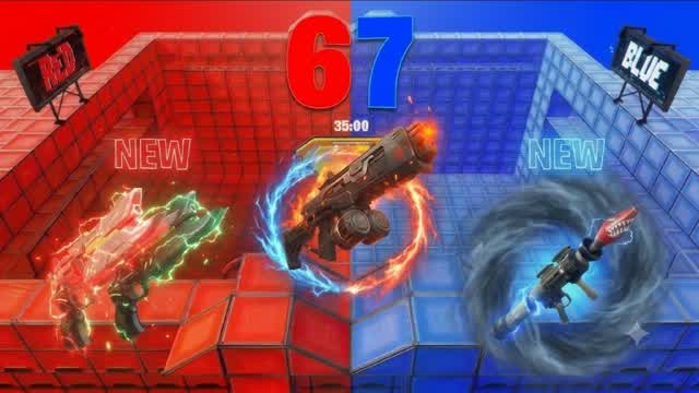 NEW TOP SECRET RED VS BLUE🔴🔵67 — Fortnite Creative map cover art