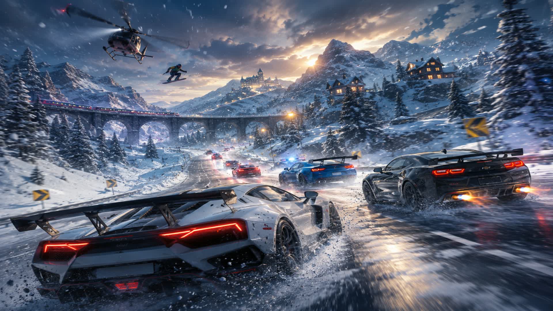 ❄️WINTER CITY DRIVE❄️ — Fortnite Creative map
