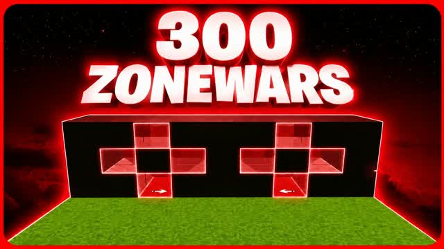 300 ZONEWARS (1V1-4V4) — Fortnite Creative map cover art