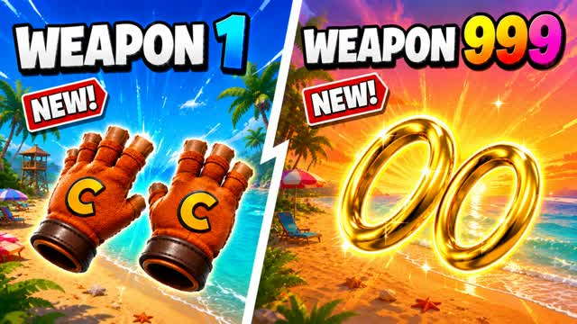 GUN GAME KZ ⚡ — Fortnite Creative map cover art