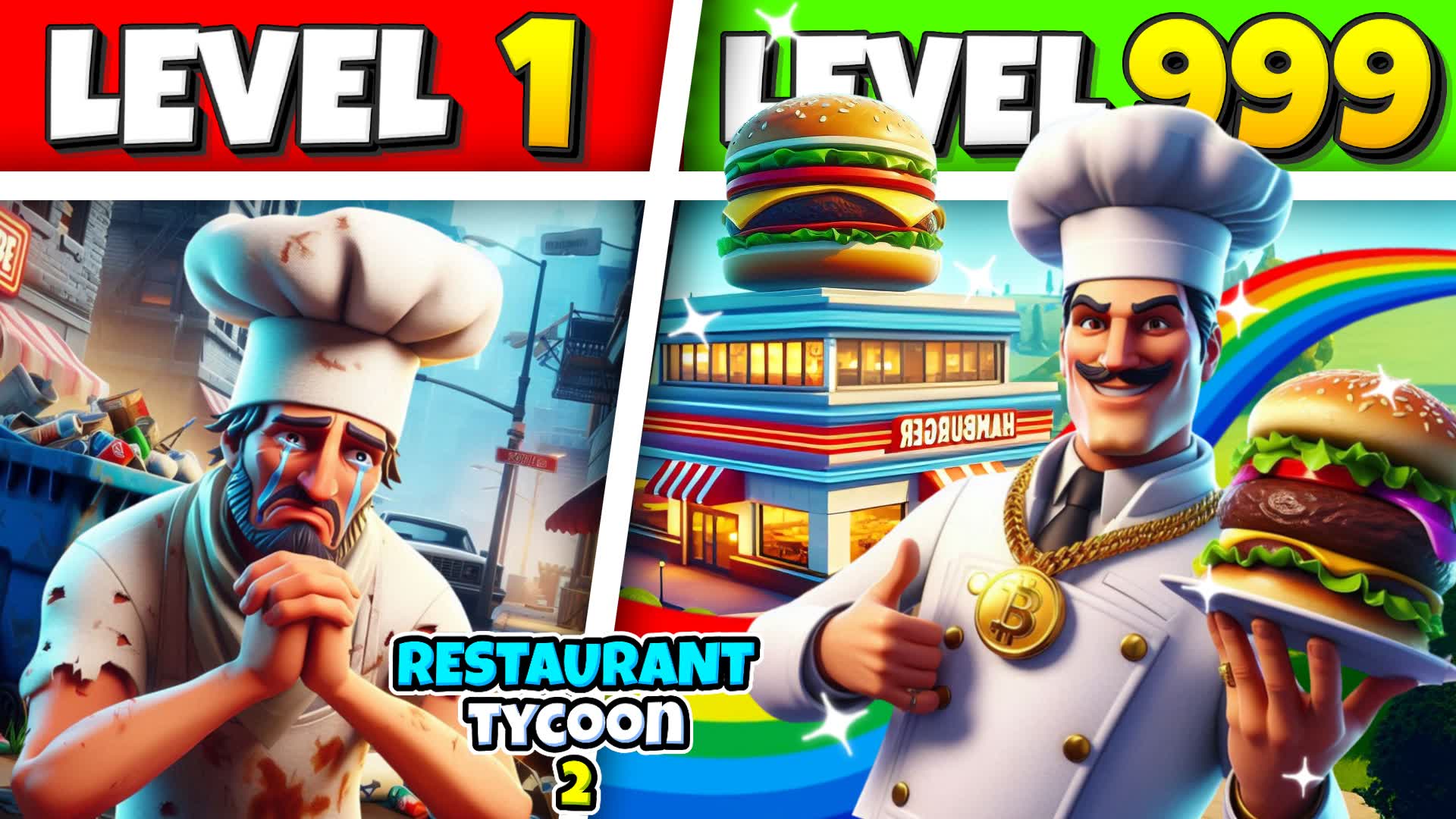RESTAURANT TYCOON 2🍽️ — Fortnite Creative map