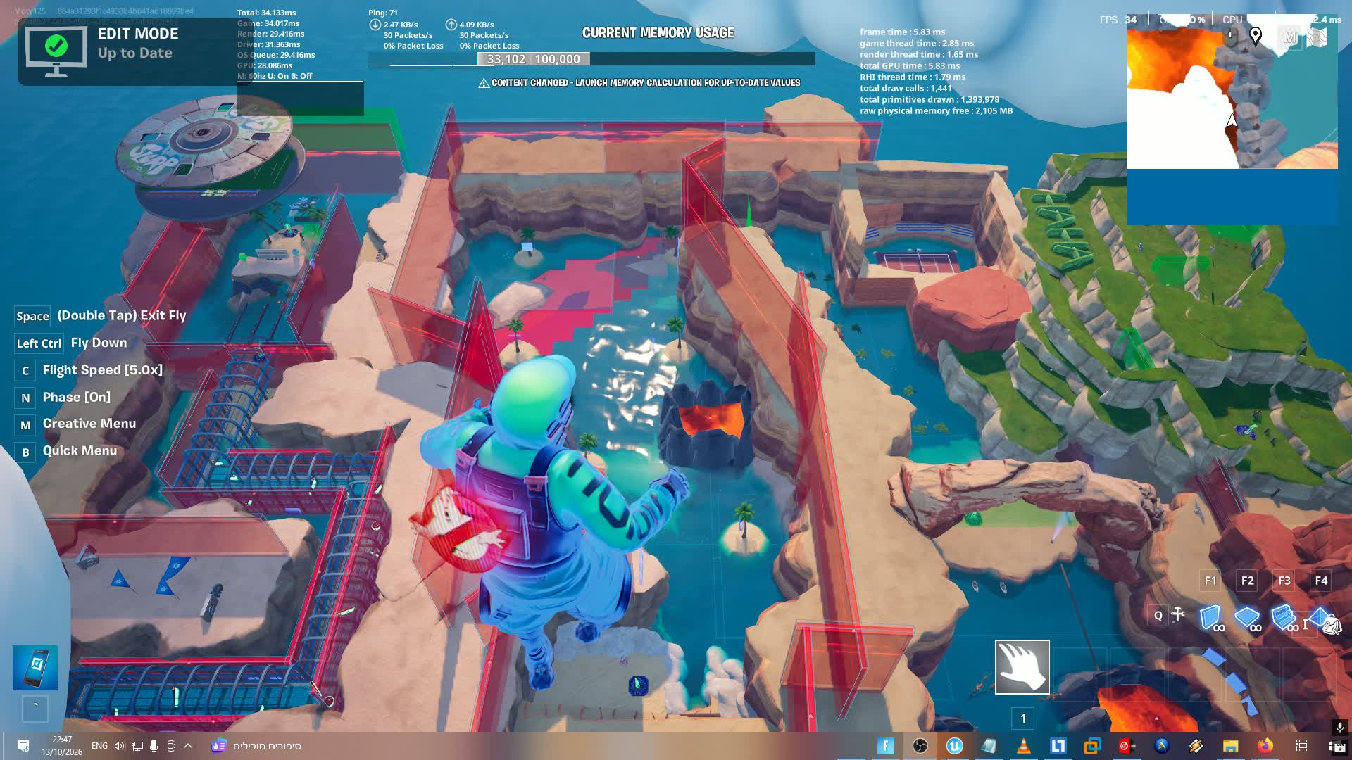 Moty_p Deathrun Parkour Survival — Fortnite Creative map