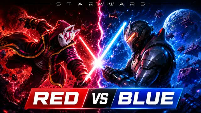 Star Wars Red vs Blue (Rebel vs Empire) — Fortnite Creative map