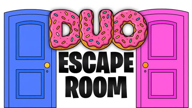 THE DUO ESCAPE ROOM 👻 — Fortnite Creative map cover art