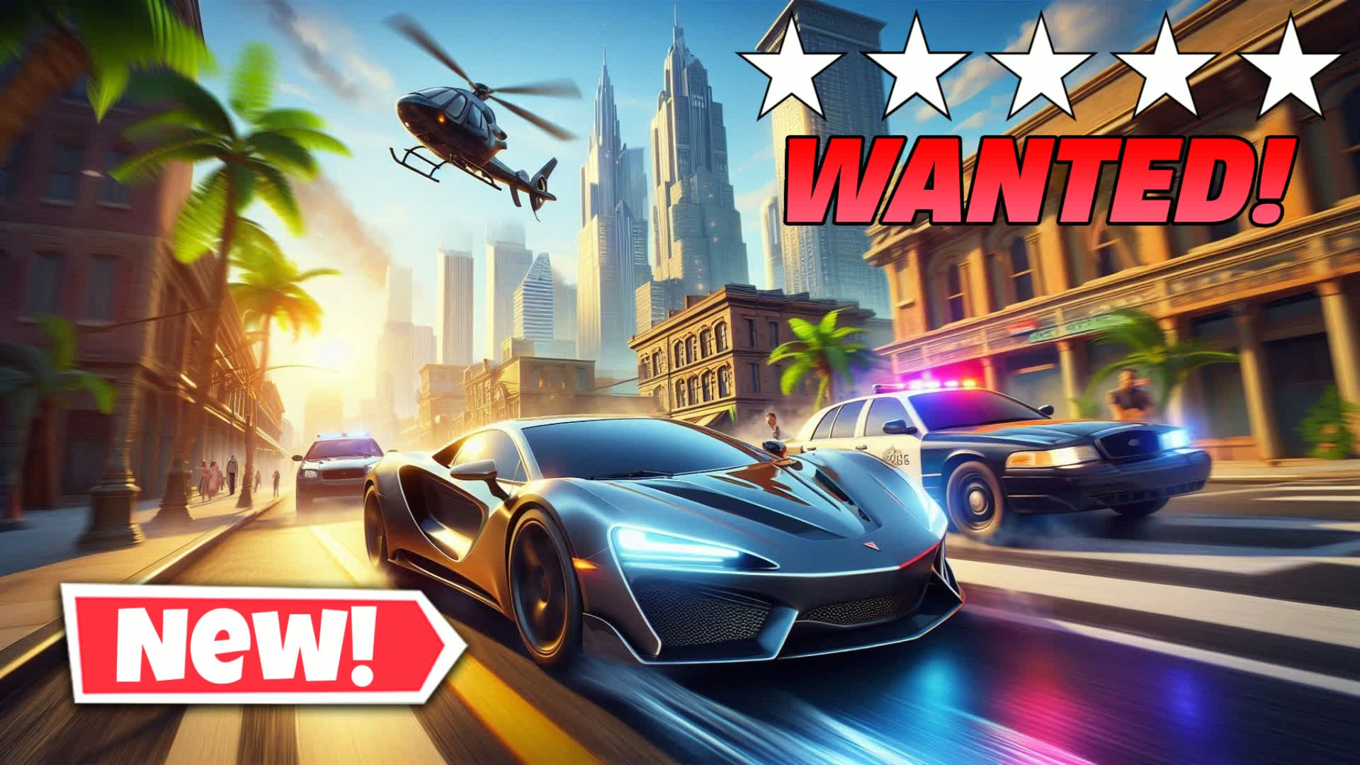 DRIVE EMPIRE CITY ⭐ HEIST & RP — Fortnite Creative map