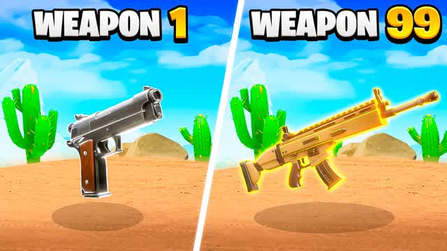 DESERT GUN GAME 🌵 — Fortnite Creative map