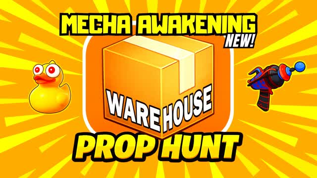 TEMU WAREHOUSE PROP HUNT MECHA-AWAKENING — Fortnite Creative map cover art