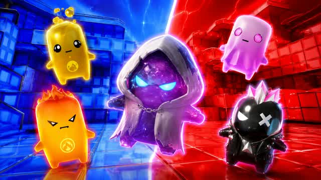 RED VS BLUE SHOCKBURST 🔴🔵 — Fortnite Creative map cover art