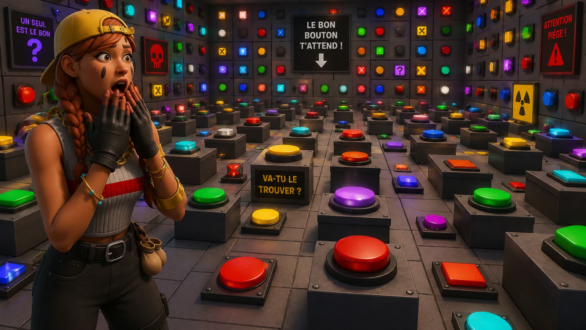 Find the right button to exit — Fortnite Creative map