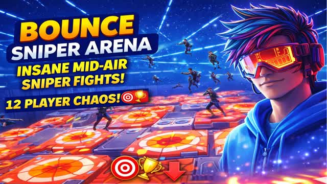 🔥 INSANE Bounce Snipers 🔥 — Fortnite Creative map cover art