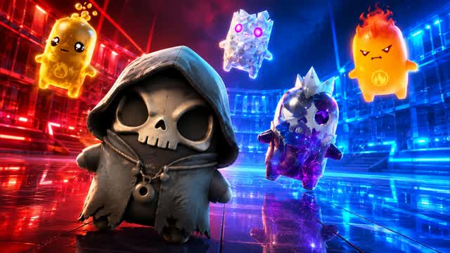 RED VS BLUE HEAT SPARK 🔴🔵 — Fortnite Creative map cover art