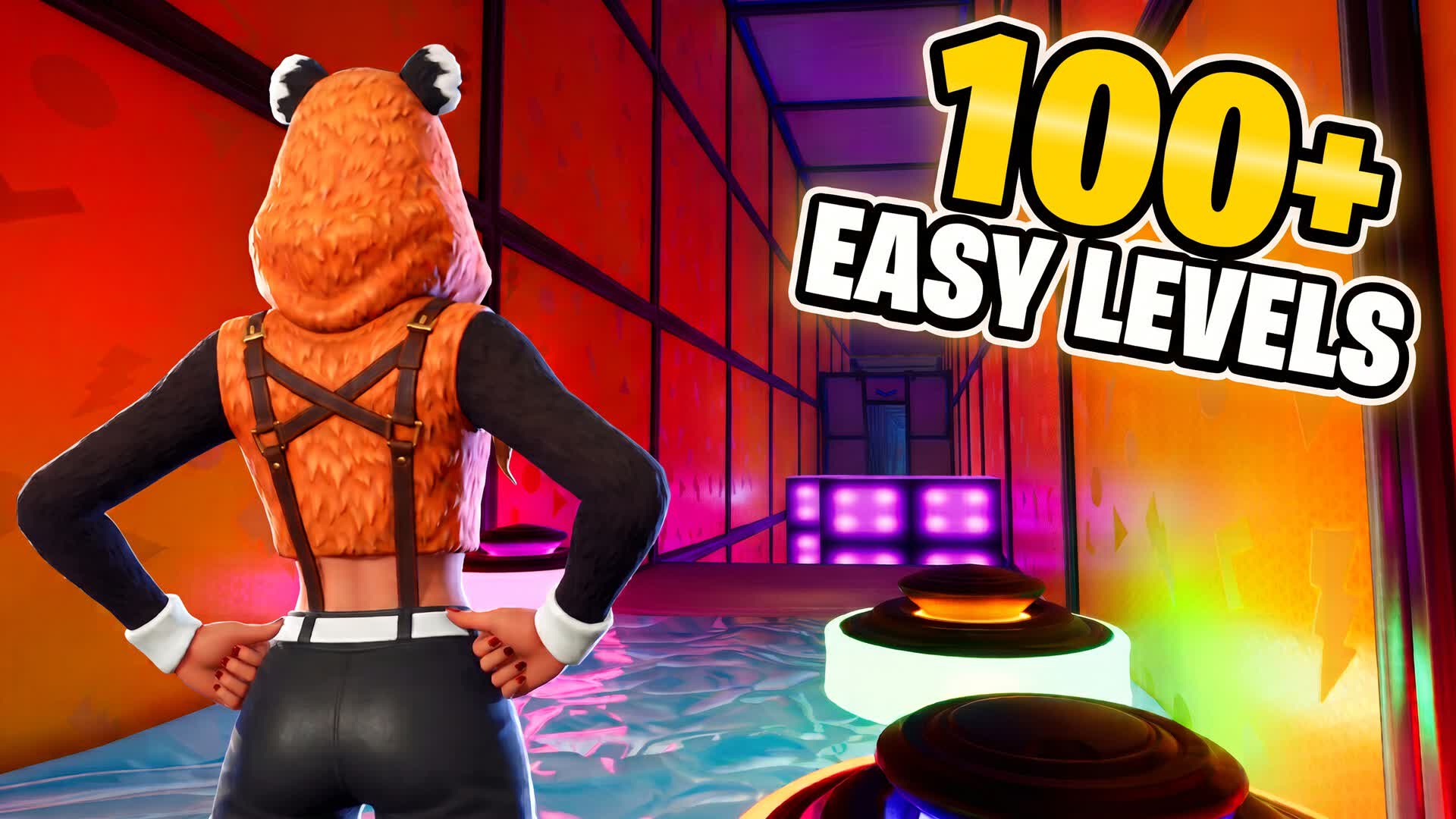 EASY PARKOUR 100+ 🎃 — Fortnite Creative map