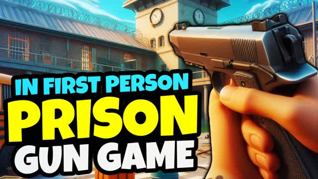🔫 PRISON Gun Game in FIRST PERSON 🎲 — Fortnite Creative map cover art