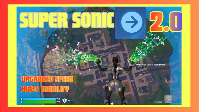 SUPER SONIC Battle Royale 2.0 — Fortnite Creative map