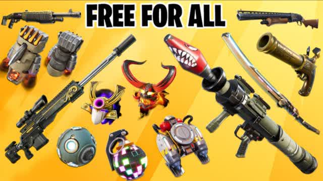 ✨️ CLEAN - FREE FOR ALL — Fortnite Creative map cover art