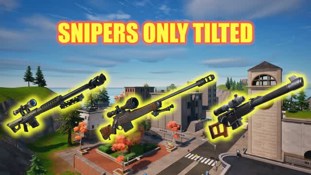 SNIPERS ONLY TILTED 🎯 — Fortnite Creative map cover art