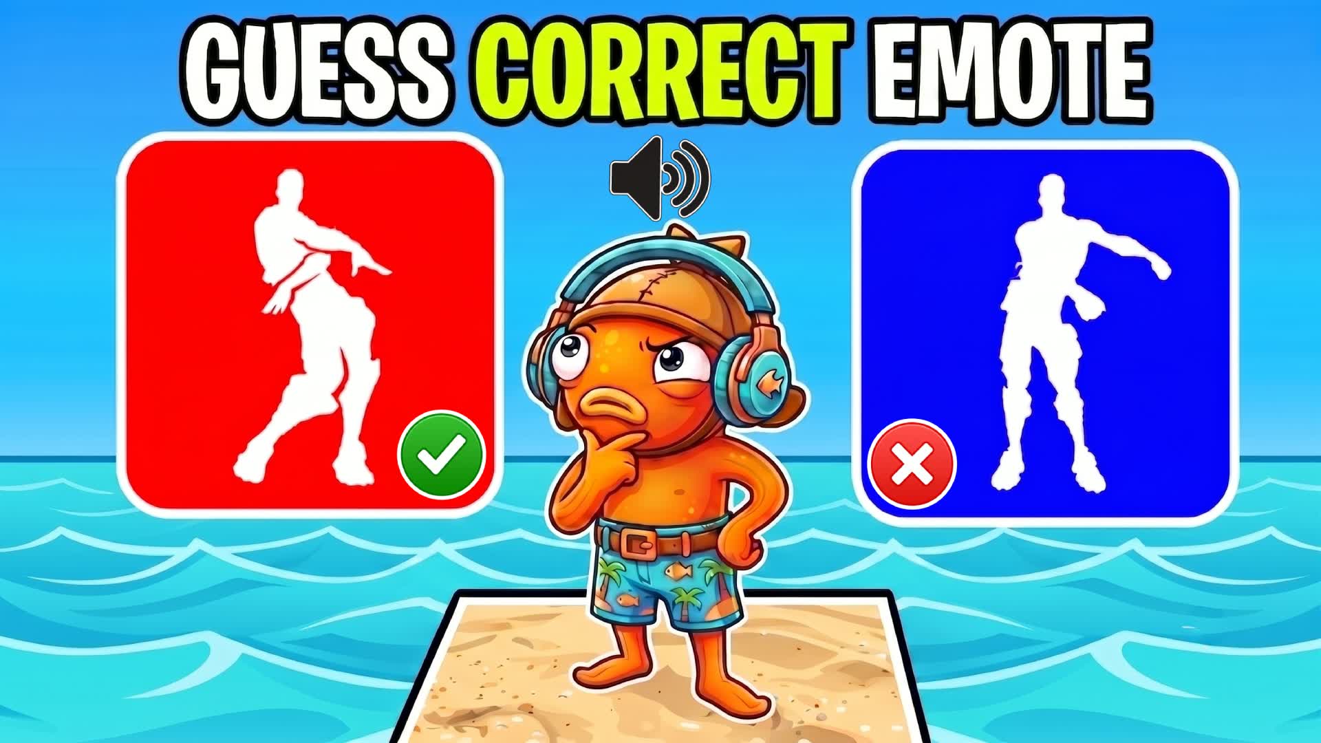 GUESS THE CORRECT EMOTE OR DIE — Fortnite Creative map