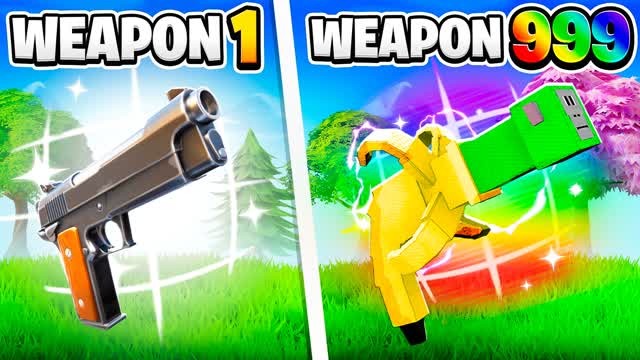 SUPER GUN GAME 🔫 ONE SHOT🎯 ULTRA — Fortnite Creative map cover art