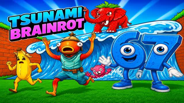 Tsunami Brainrot — Fortnite Creative map
