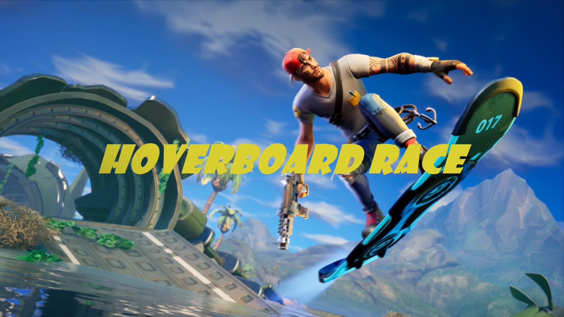 Hoverboard Race — Fortnite Creative map