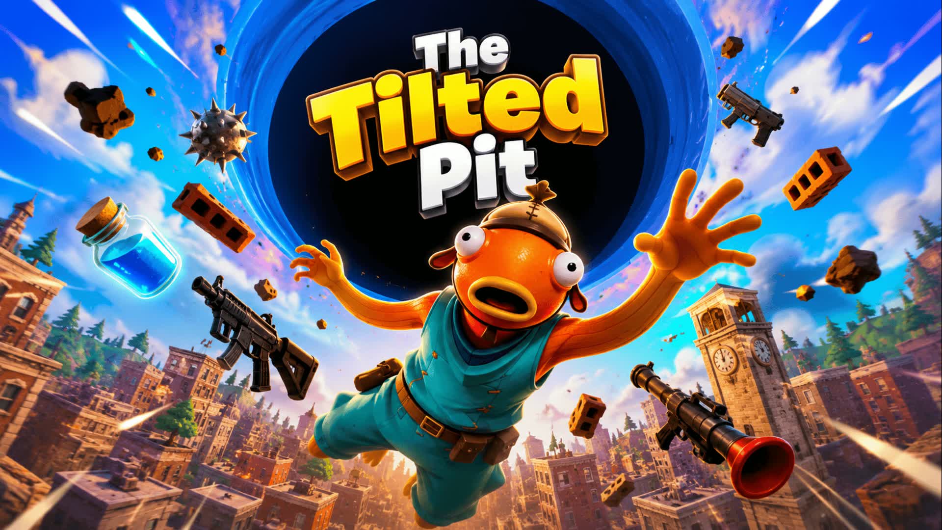 Tilted Pit FFA — Fortnite Creative map