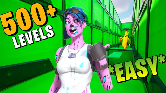 ✨PARKOUR +500 LEVELS DEATHRUN✨ — Fortnite Creative map cover art