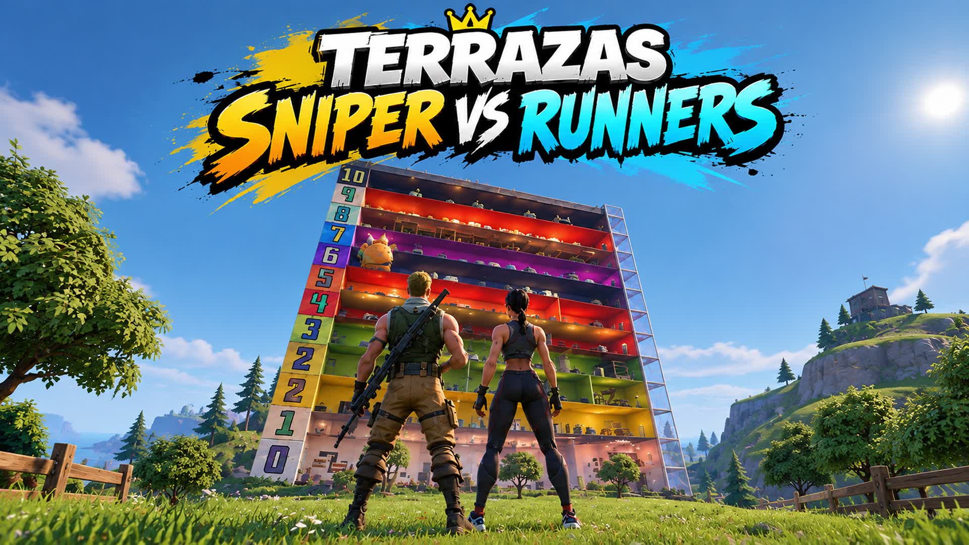 Terrazas  - Snipers vs Runners — Fortnite Creative map