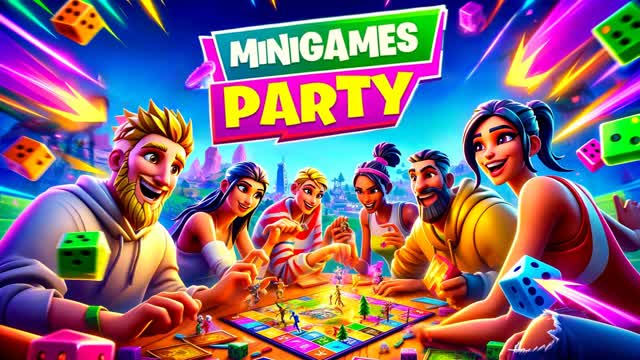 MINIGAME PARTY — Fortnite Creative map cover art