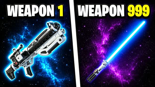 STAR WARS SUPER GUN GAME — Fortnite Creative map cover art