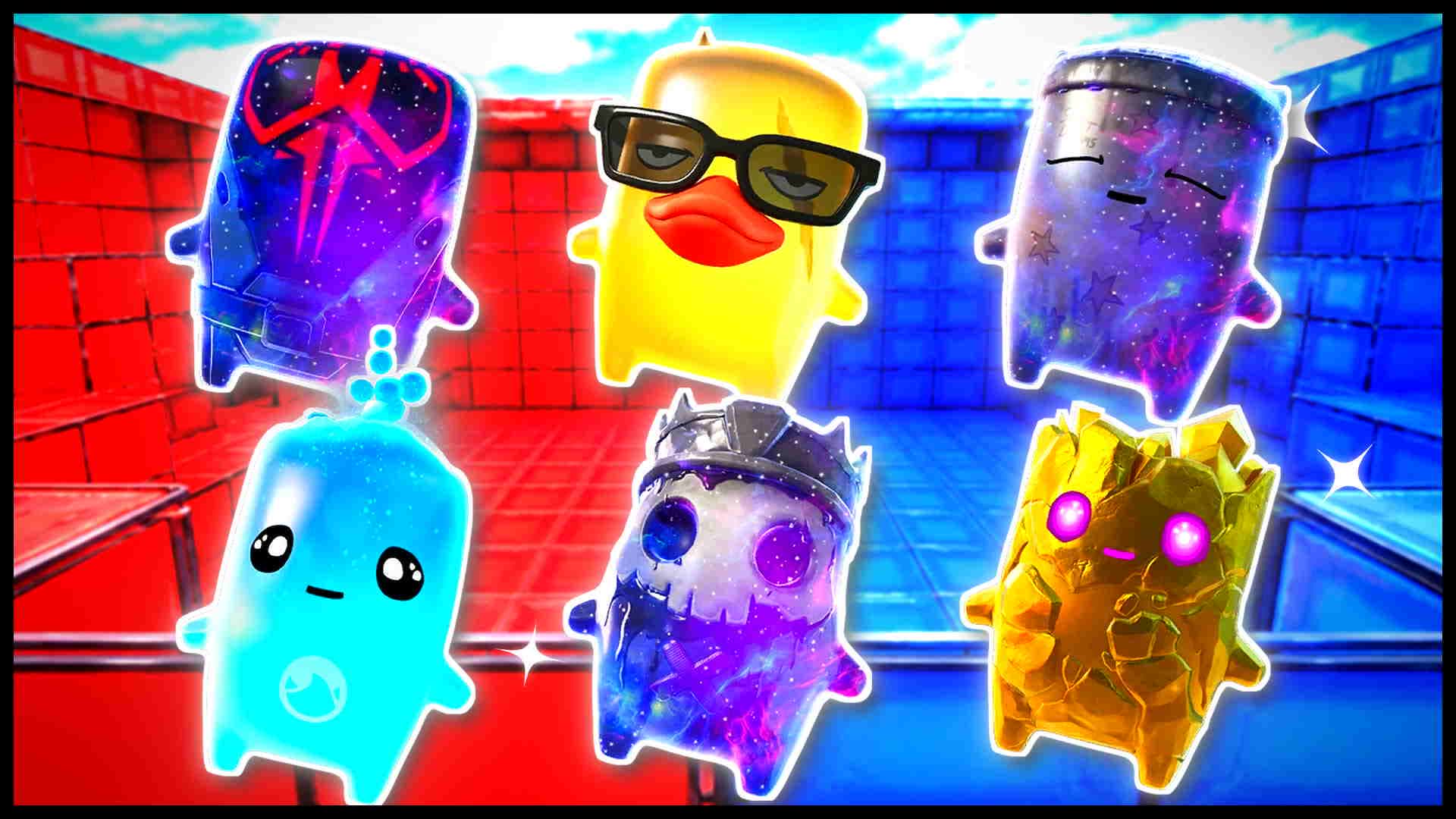 RED VS BLUE NIGHT PULSE 🔴🔵 — Fortnite Creative map