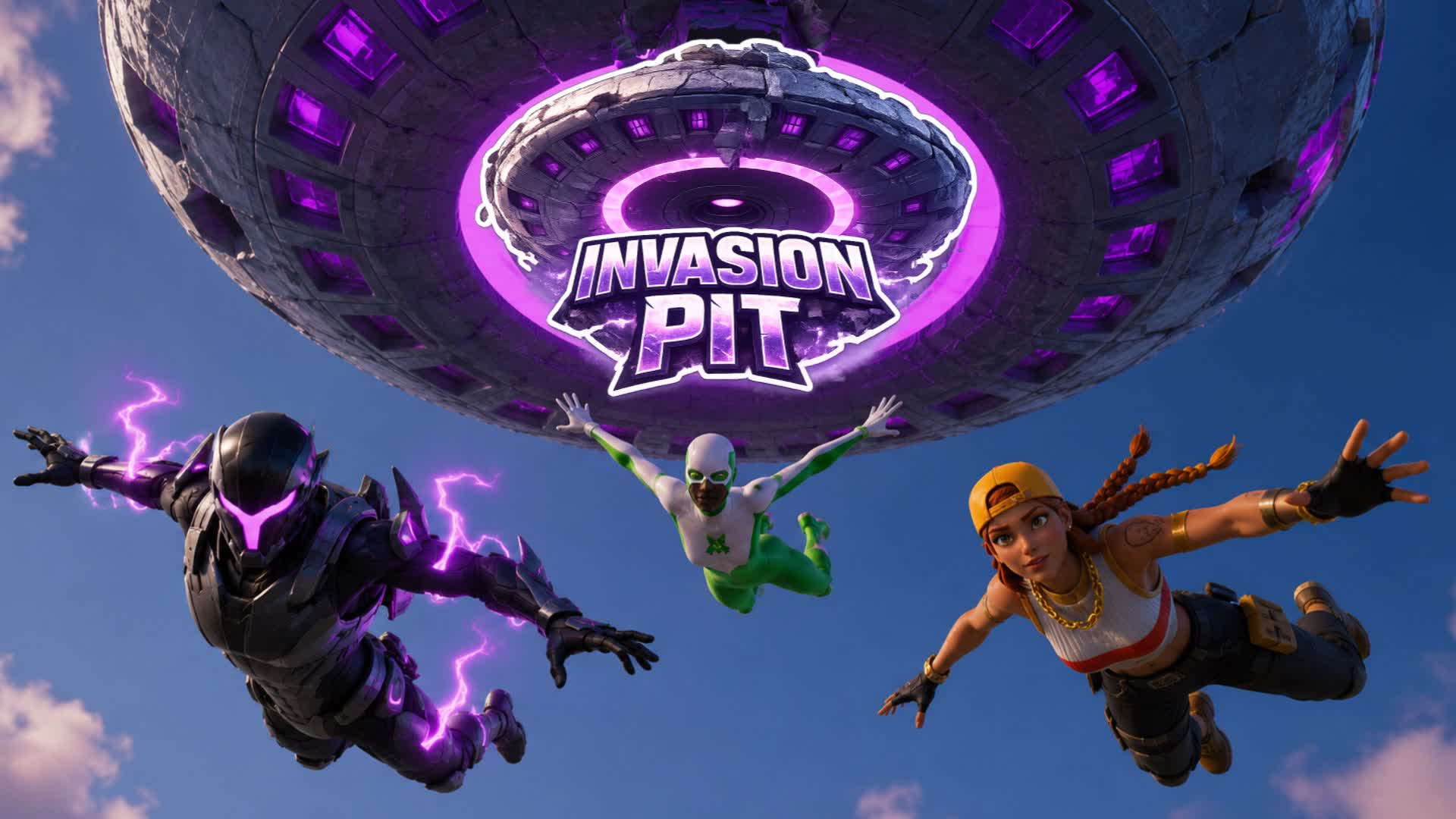INVASION PIT 🛸 - FREE FOR ALL — Fortnite Creative map
