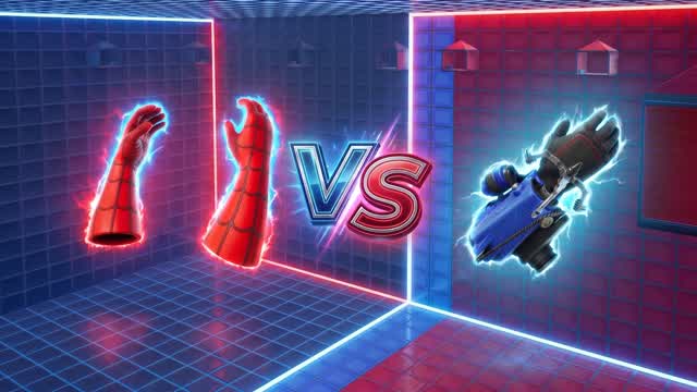 Spider Battle On Roofs — Fortnite Creative map