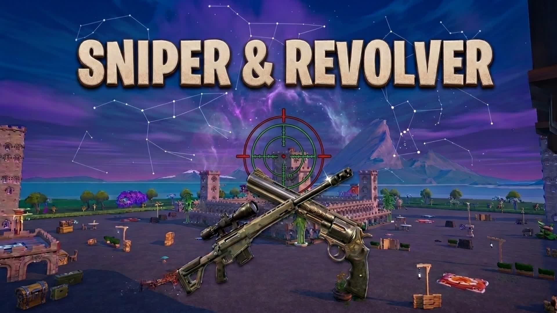 Sniper & Revolver — Fortnite Creative map