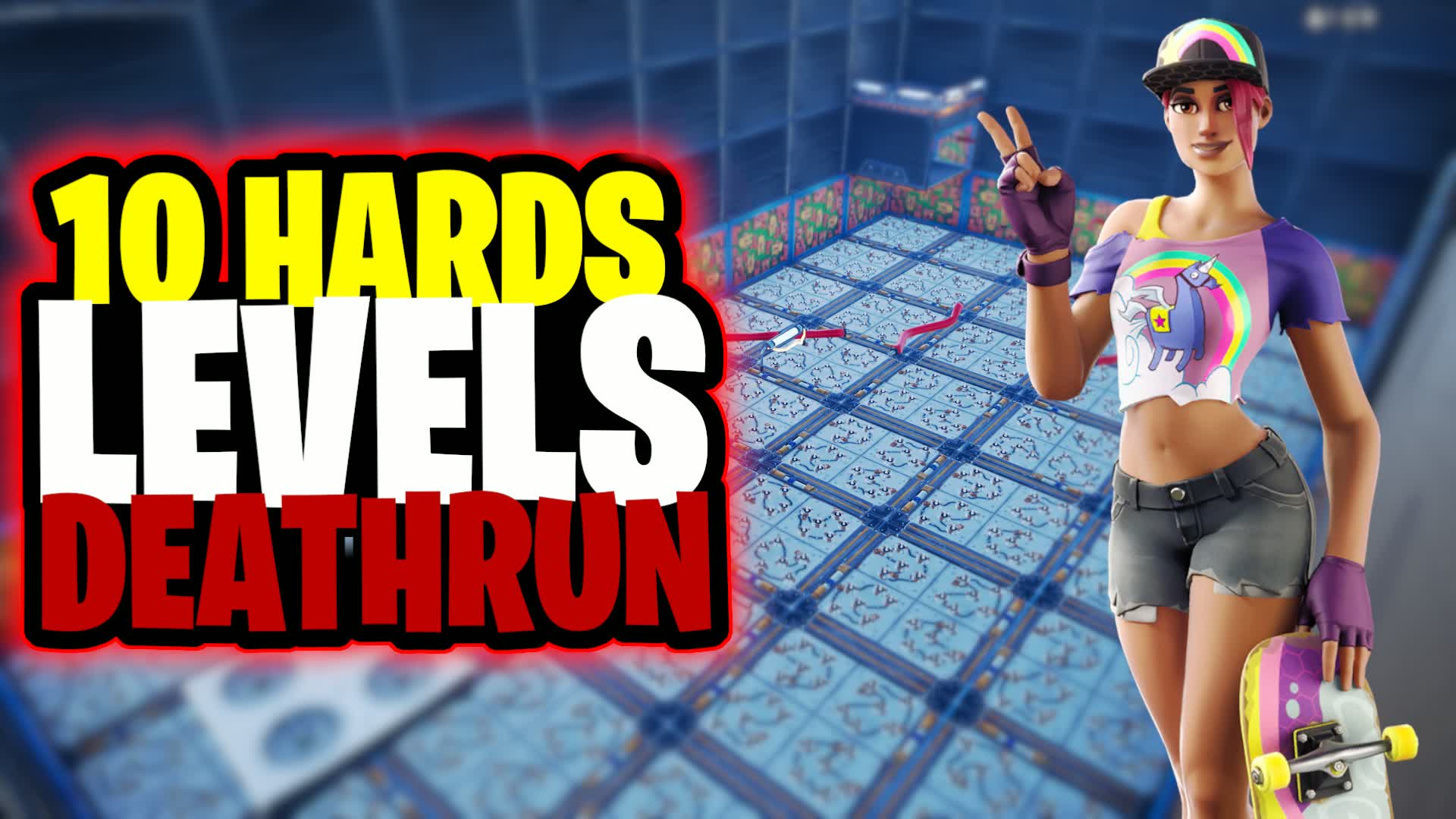 10 Hards level deathrun [parkour] — Fortnite Creative map