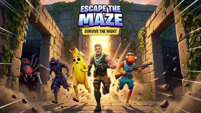 ESCAPE THE MAZE [HORROR] — Fortnite Creative map